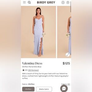 Birdy Grey Valentina Dress in periwinkle Blue